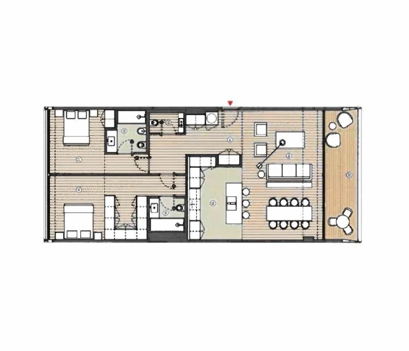 Apartamento T2 para Venda em Santo António Planta 1