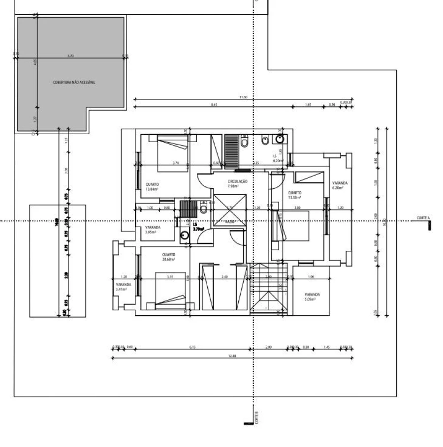 Moradia T3 para Venda em Corroios Planta 4