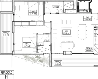 Apartamento T2 para Venda em Montenegro