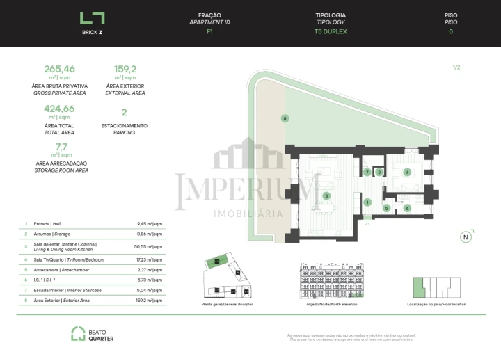 Apartamento T5 para Venda em Beato Foto 14