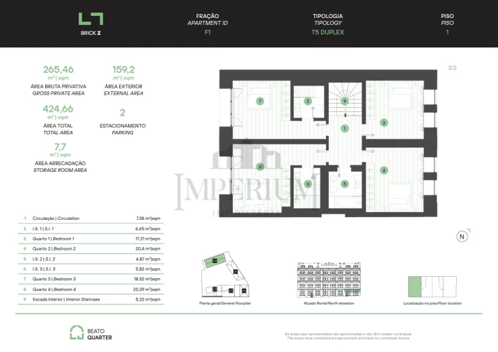Apartamento T5 para Venda em Beato Foto 15