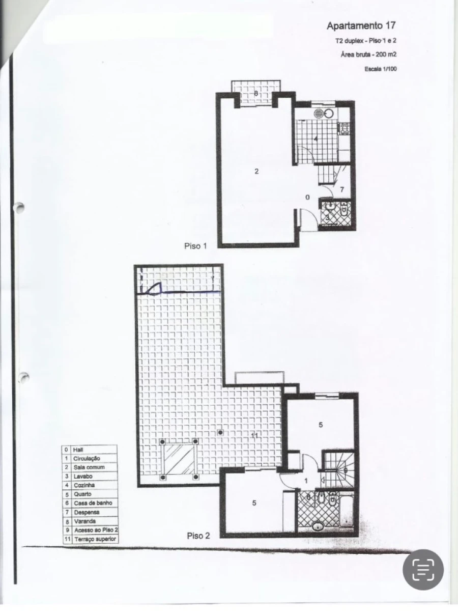 Apartamento T2 para Venda em Quarteira Planta 1