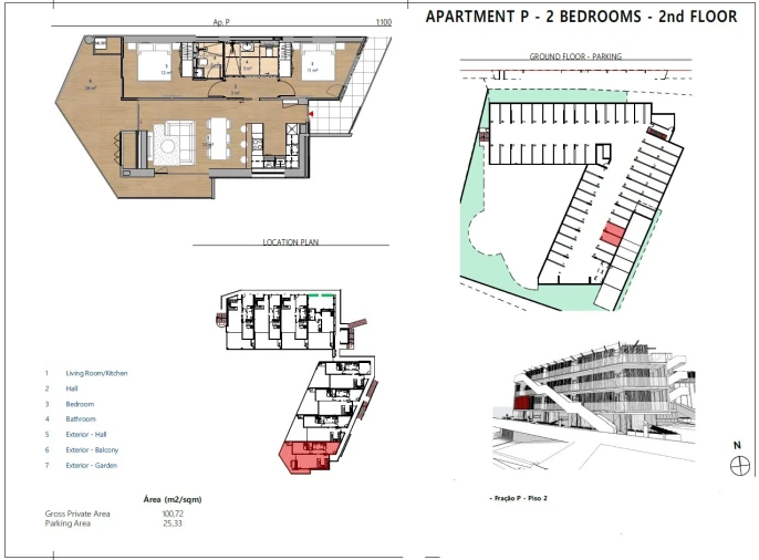 Apartamento T2 para Venda em Albufeira e Olhos de Água Planta 1
