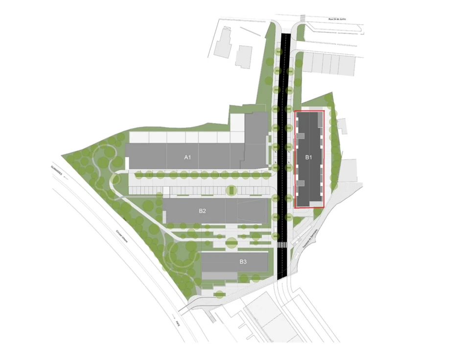 Apartamento T2 para Venda em Azurem Foto 19