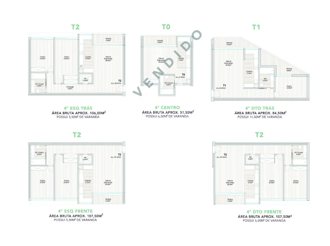 Apartamento T2 para Venda em Azurem Foto 15