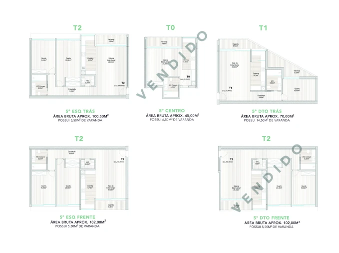 Apartamento T2 para Venda em Azurem Foto 16