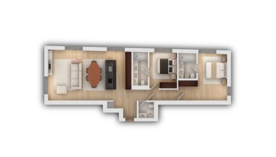 Apartamento T2 para Venda em Vila do Conde Planta 1