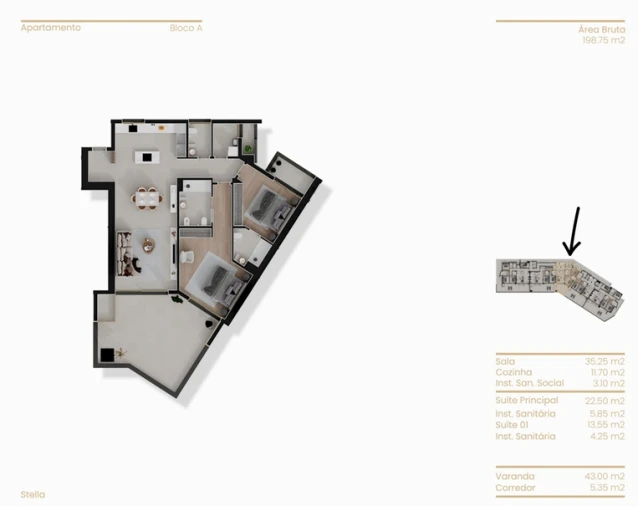 Apartamento T2 para Venda em Calheta Foto 16