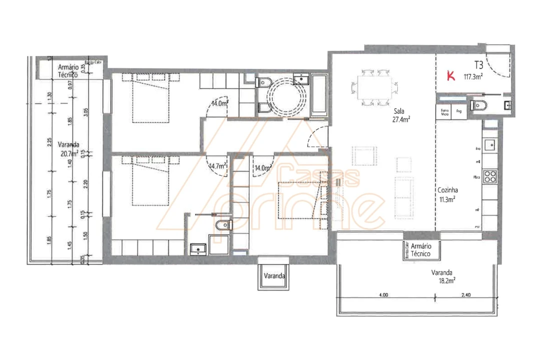 Apartamento T3 para Venda em Santo Antonio dos Olivais Foto 5