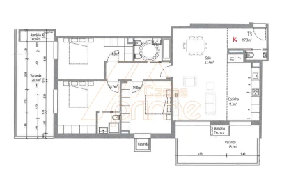 Apartamento T3 para Venda em Santo Antonio dos Olivais
