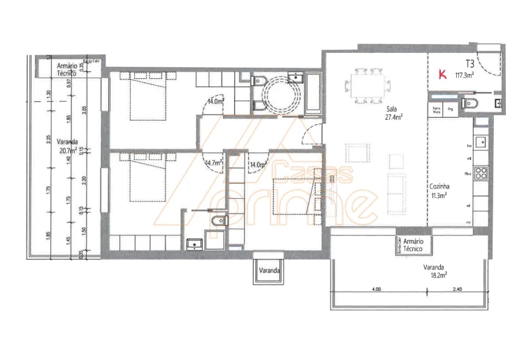 Apartamento T3 para Venda em Santo Antonio dos Olivais Foto 5