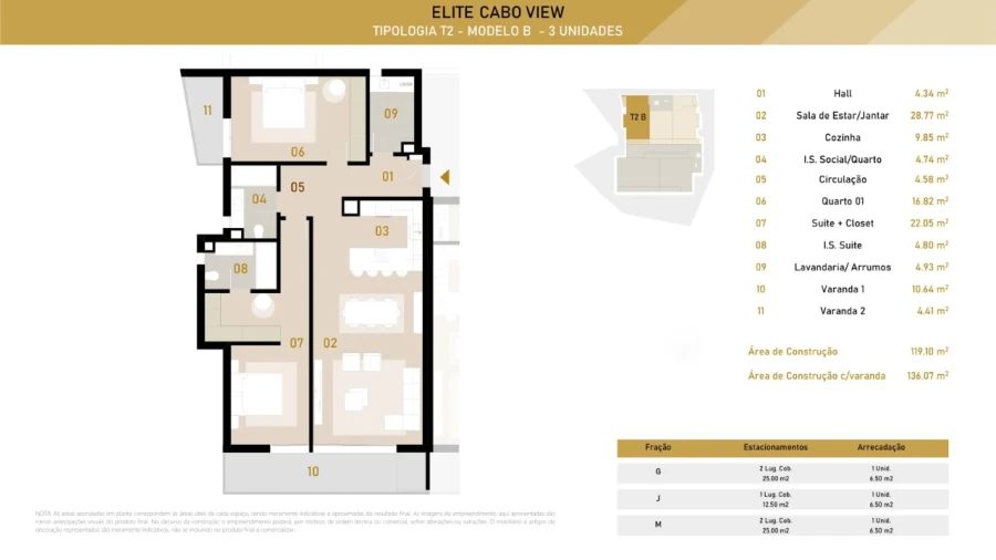 Apartamento T2 para Venda em Camara de Lobos Planta 1