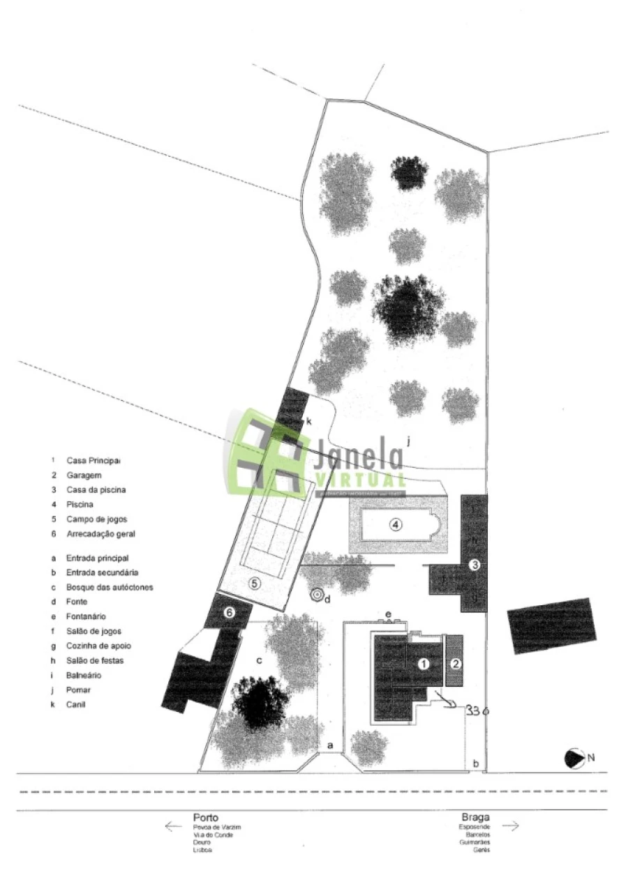 Moradia T5 para Venda em Barqueiros Planta 1