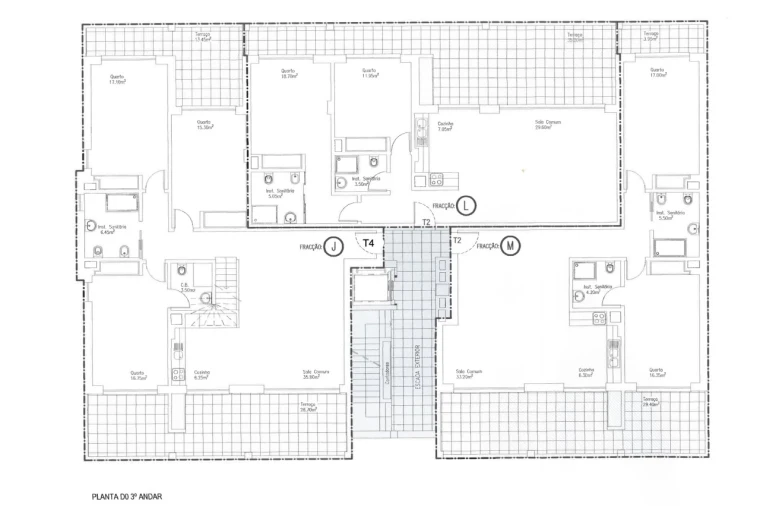 Apartamento T3 para Venda em Lagos (São Sebastião e Santa Maria) Planta 1