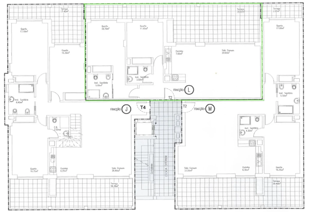 Apartamento T2 para Venda em Lagos (São Sebastião e Santa Maria) Planta 6