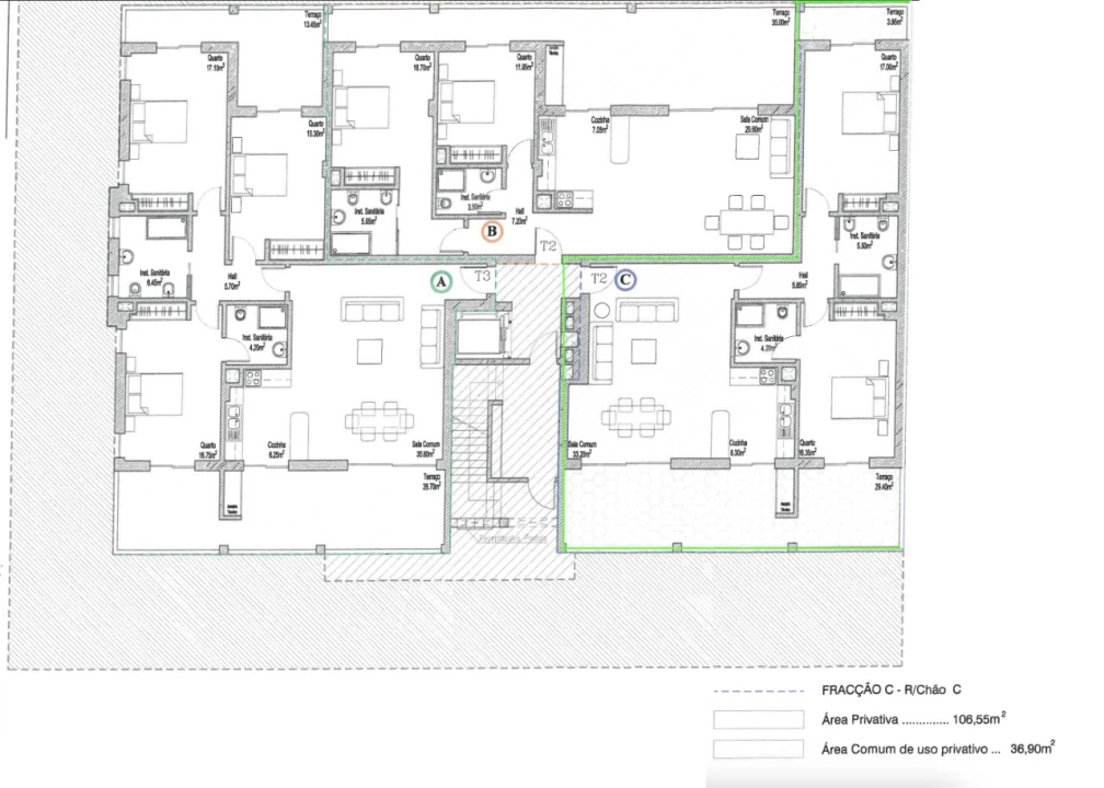 Apartamento T2 para Venda em Lagos (São Sebastião e Santa Maria) Planta 2