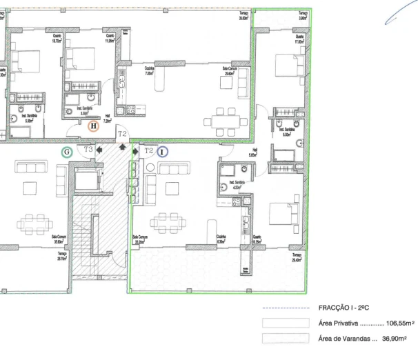 Apartamento T2 para Venda em Lagos (São Sebastião e Santa Maria) Planta 5