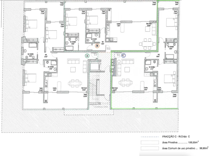 Apartamento T2 para Venda em Lagos (São Sebastião e Santa Maria) Planta 2