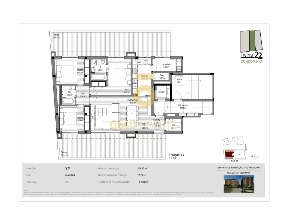 Apartamento T3 para Venda em Silvalde Foto 23