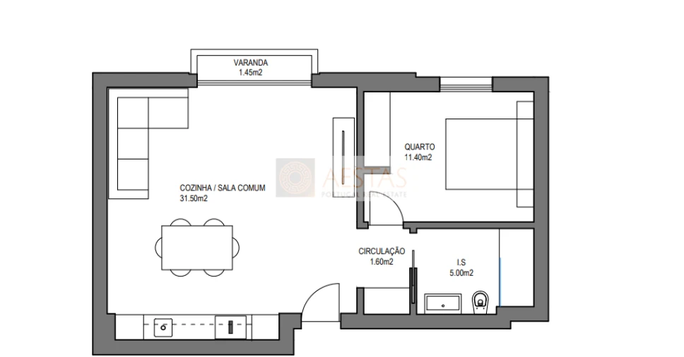 Apartamento T1 para Venda em Alvor Foto 10