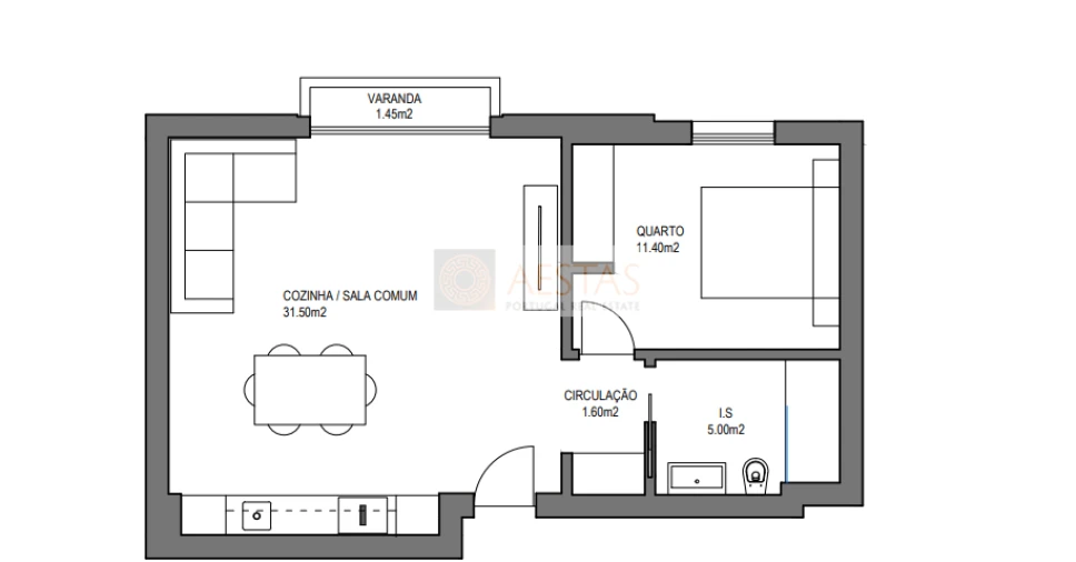 Apartamento T1 para Venda em Alvor Foto 10