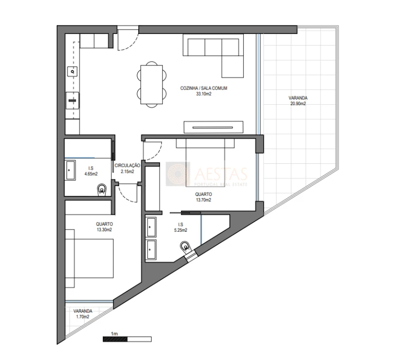 Apartamento T2 para Venda em Alvor Foto 10