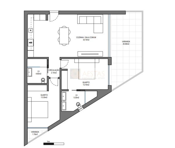 Apartamento T2 para Venda em Alvor Foto 10