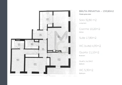 Apartamento T3 para Venda em Misericórdia