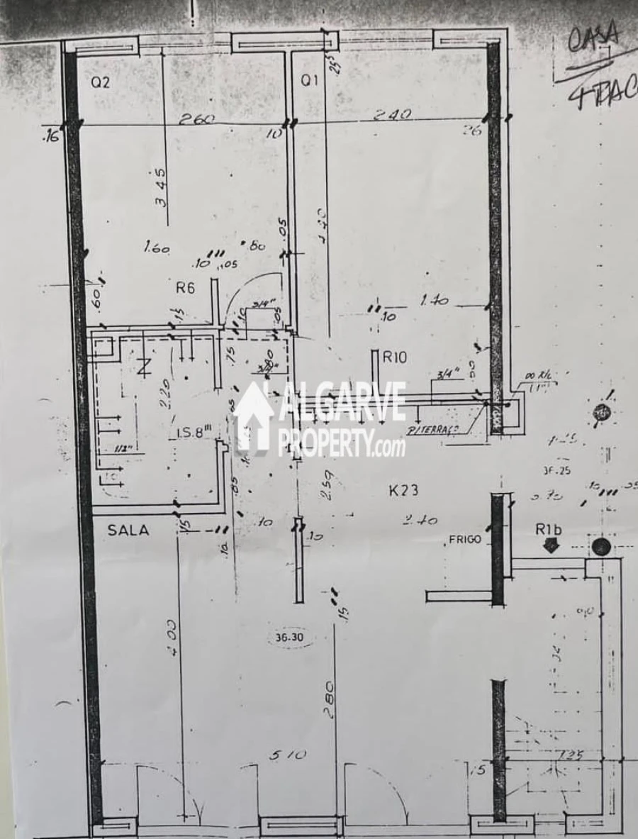 Apartamento T2 para Venda em Quarteira Planta 1