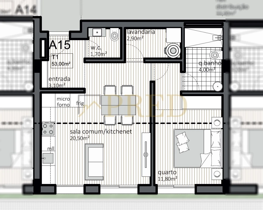 Apartamento T1 para Venda em Matosinhos e Leça da Palmeira Foto 7