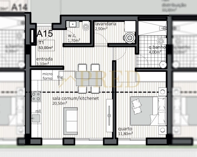 Apartamento T1 para Venda em Matosinhos e Leça da Palmeira Foto 7