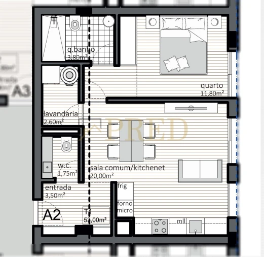 Apartamento T1 para Venda em Matosinhos e Leça da Palmeira Foto 7
