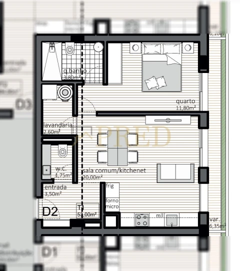 Apartamento T1 para Venda em Matosinhos e Leça da Palmeira