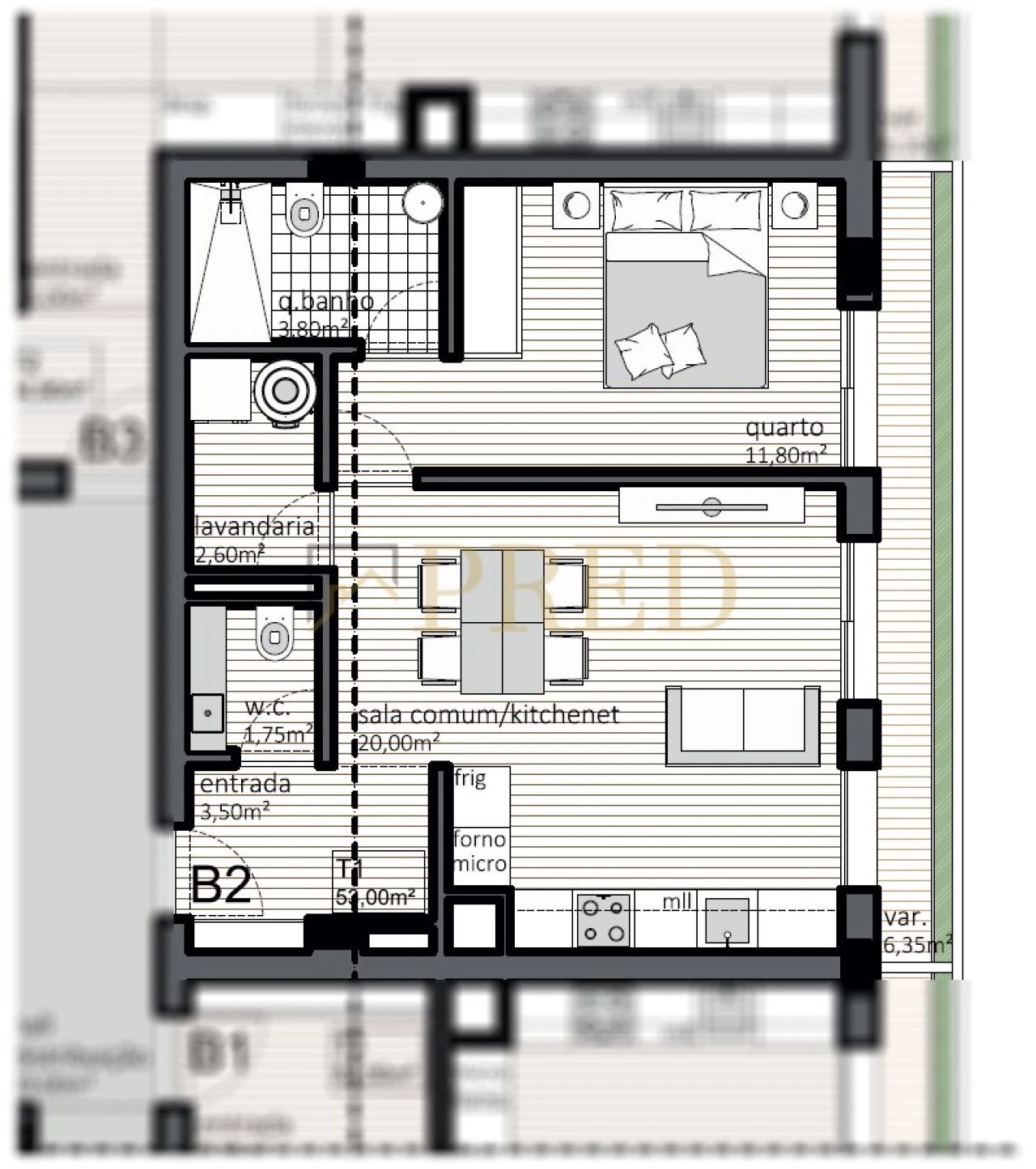 Apartamento T1 para Venda em Matosinhos e Leça da Palmeira Foto 7