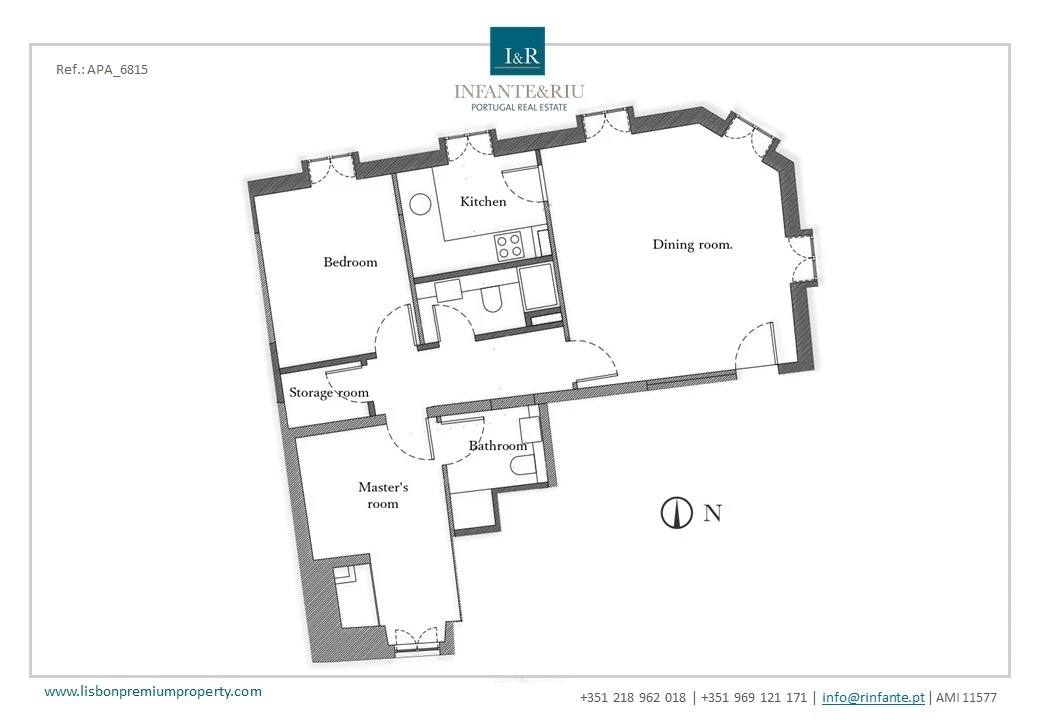 Apartamento T2 para Venda em Misericórdia Planta 2