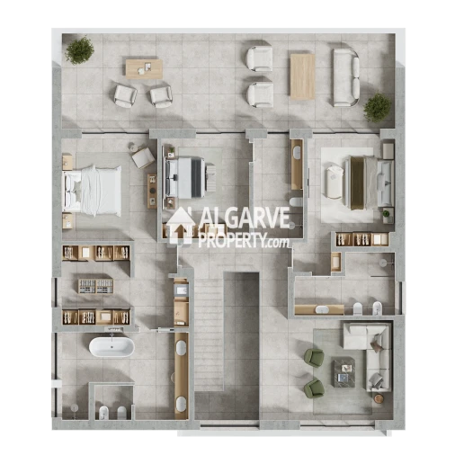 Moradia T4 para Venda em Quarteira Planta 1