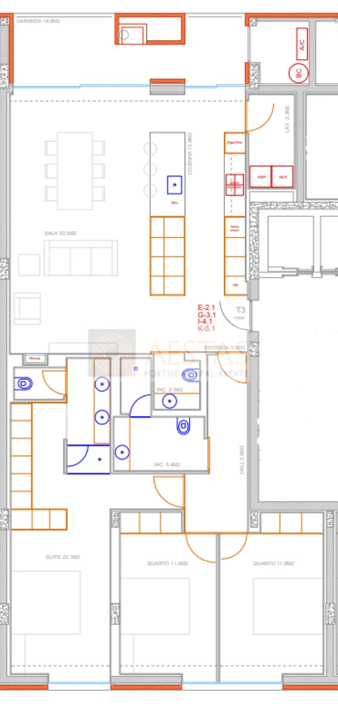 Apartamento T3 para Venda em Costa