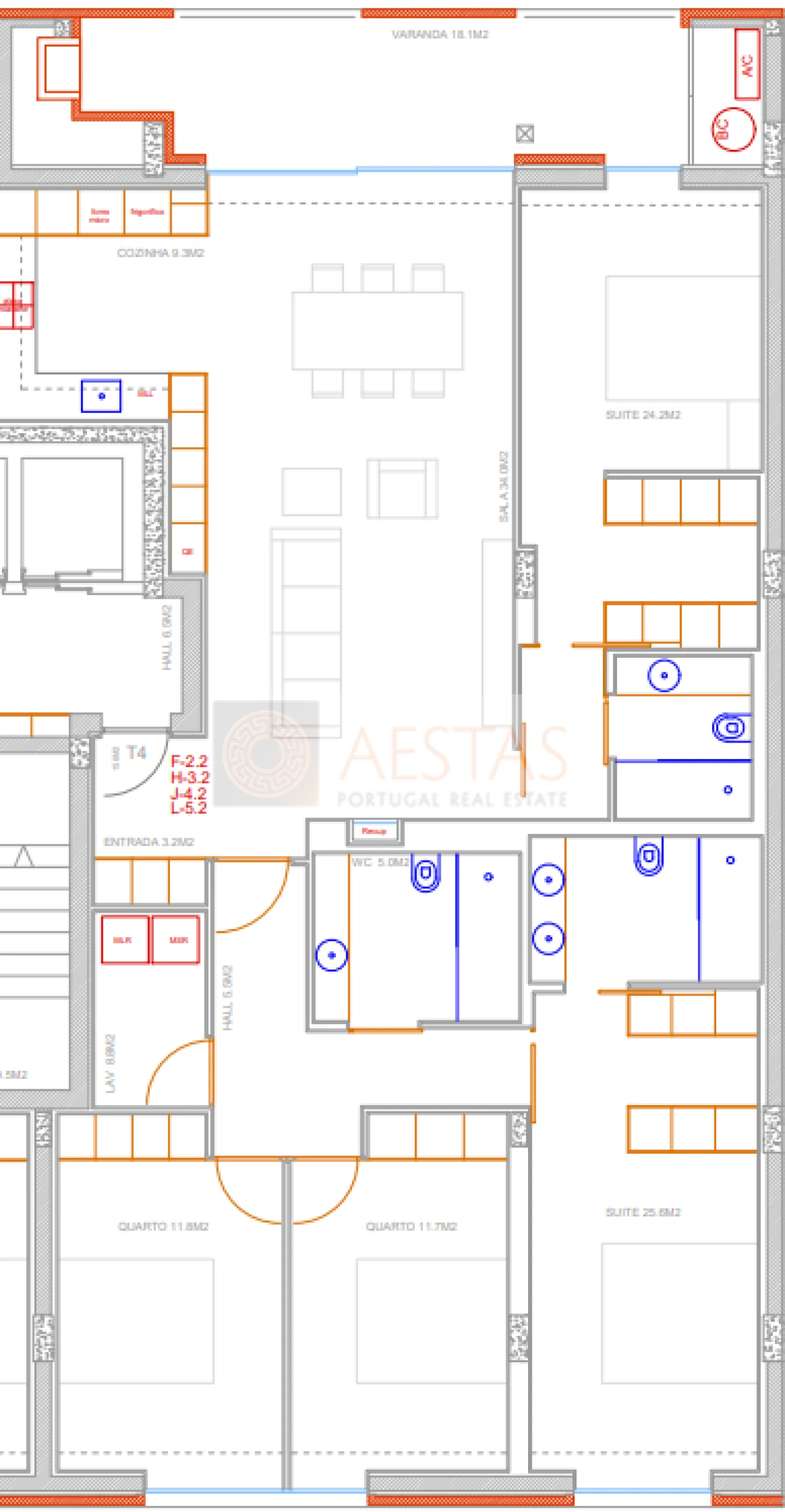 Apartamento T4 para Venda em Costa Foto 16
