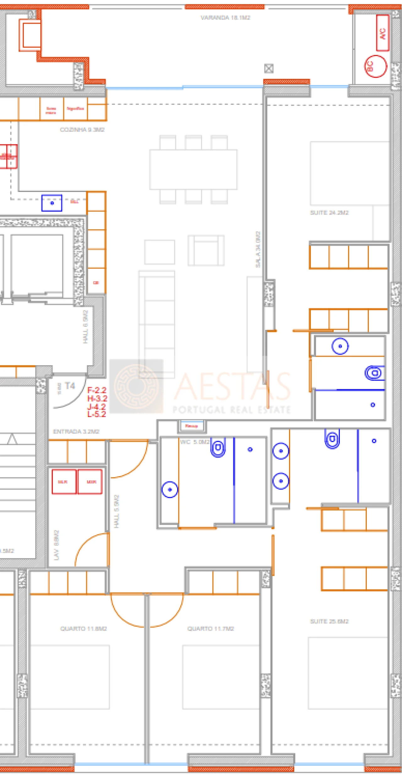 Apartamento T4 para Venda em Costa Foto 16