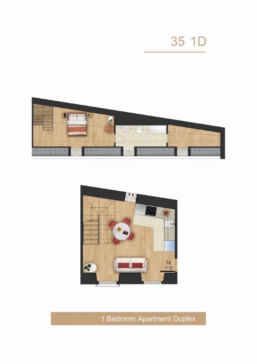 Apartamento T1 para Venda em São Vicente Planta 1