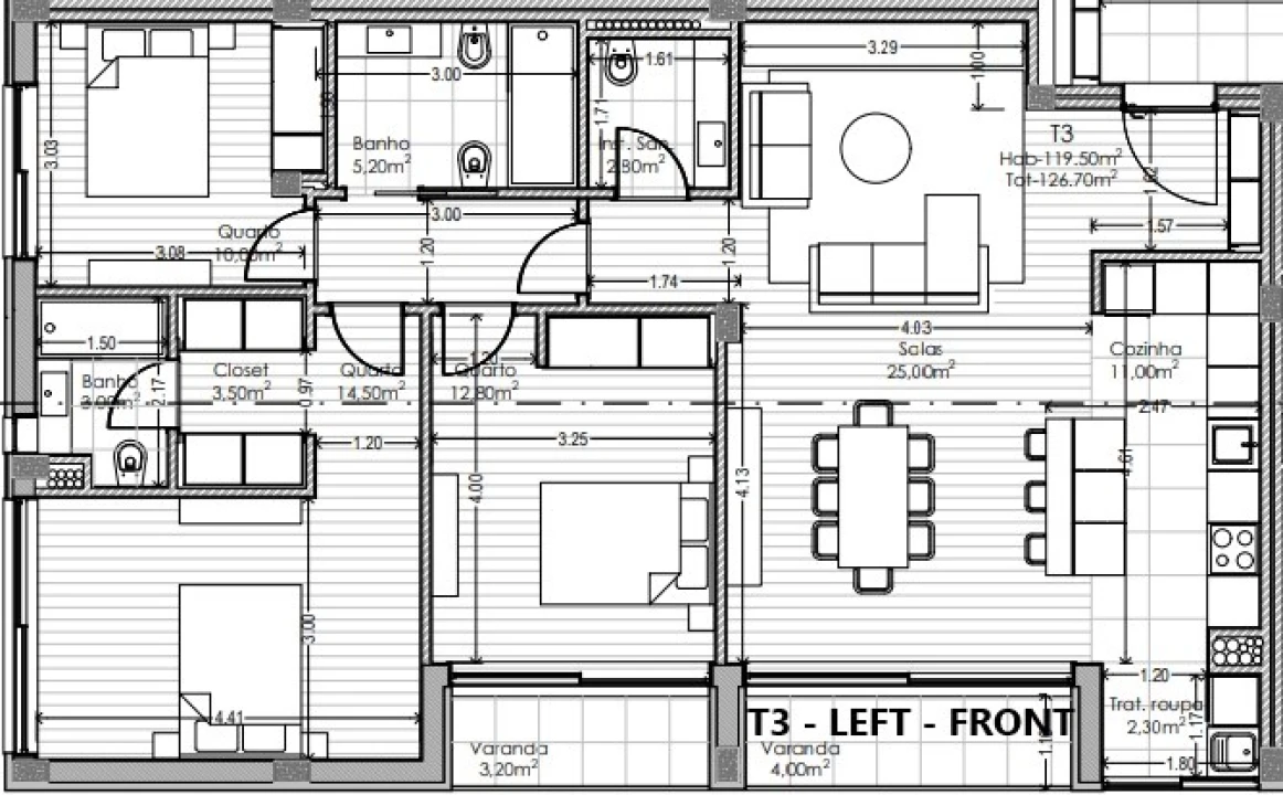 Apartamento T3 para Venda em Aguas Santas Foto 24