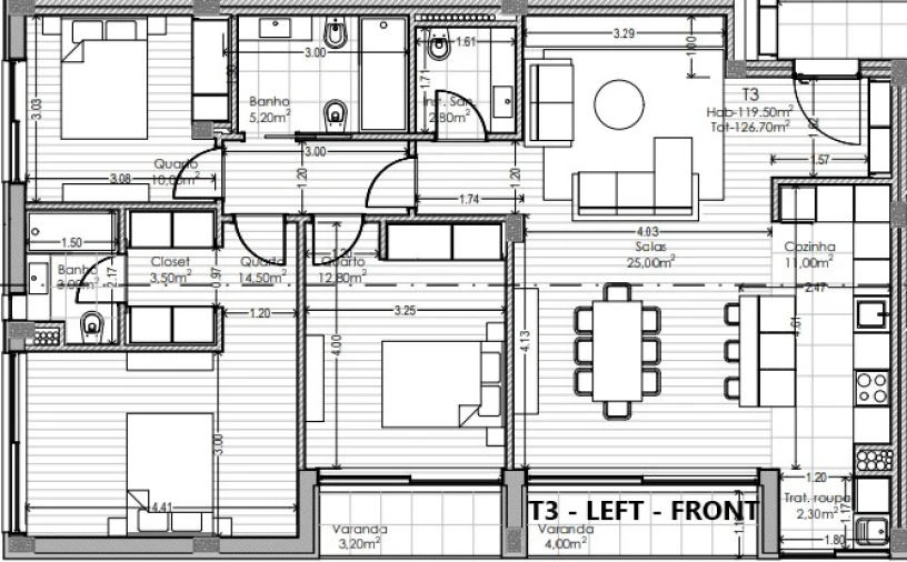 Apartamento T3 para Venda em Aguas Santas Foto 24