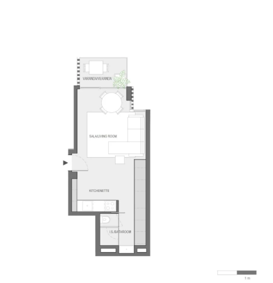 Apartamento T1 para Venda em Santo António Planta 1