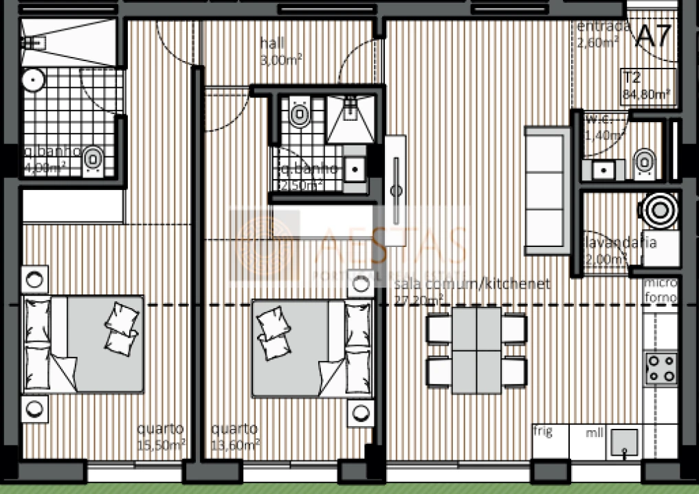 Apartamento T2 para Venda em Matosinhos e Leça da Palmeira Foto 11