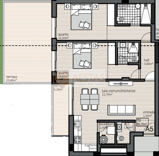 Apartamento T2 para Venda em Matosinhos e Leça da Palmeira Foto 11