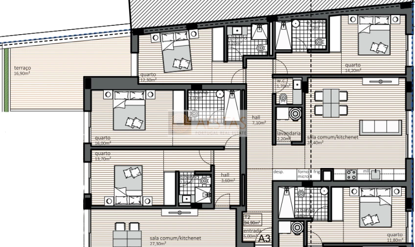 Apartamento T2 para Venda em Matosinhos e Leça da Palmeira Foto 11