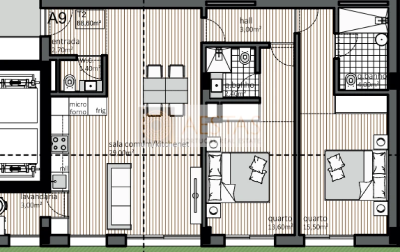 Apartamento T2 para Venda em Matosinhos e Leça da Palmeira Foto 11