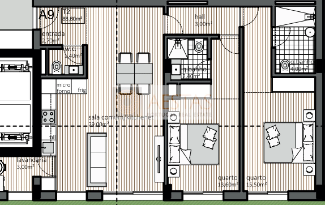 Apartamento T2 para Venda em Matosinhos e Leça da Palmeira Foto 11