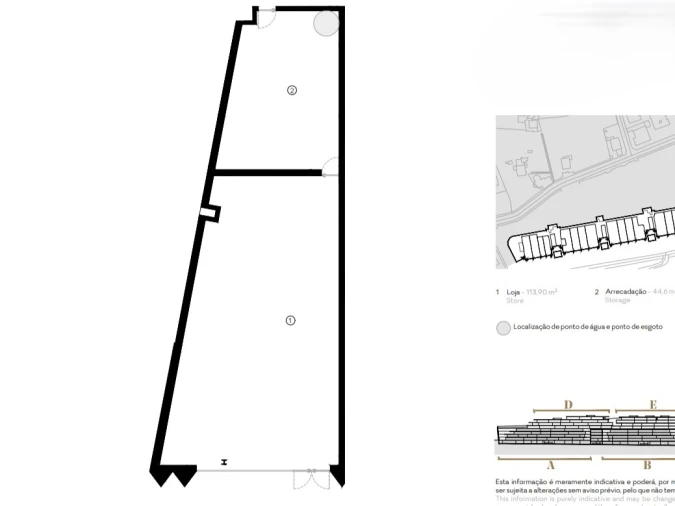 Loja para Arrendamento em São Martinho Planta 1