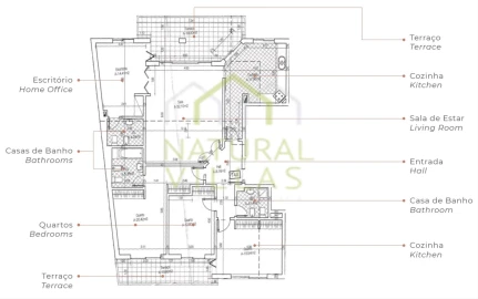 Apartamento T4 para Venda em Quelfes